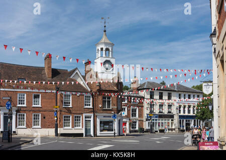 Market Place from Dunstable Street, Ampthill, Bedfordshire, England, United Kingdom Stock Photo