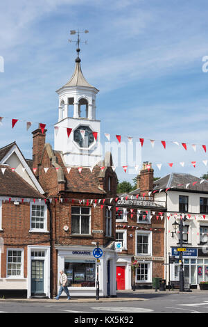 Market Place from Dunstable Street, Ampthill, Bedfordshire, England, United Kingdom Stock Photo