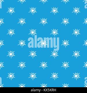 Heavy explosion pattern seamless blue Stock Vector