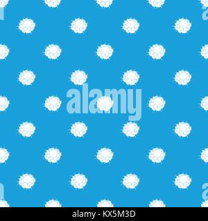 Atomic explosion pattern seamless blue Stock Vector