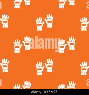 Pair of paintball gloves pattern seamless Stock Vector