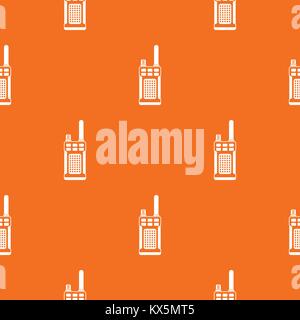 Portable handheld radio pattern seamless Stock Vector