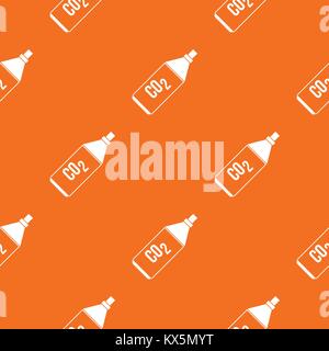 CO2 bottle pattern seamless Stock Vector