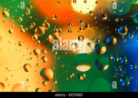 Colorful artificial background with bubbles. Artificial lighting. Background Stock Photo