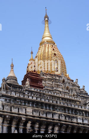 Roof of Ananda temple in Bagan, Myanmar