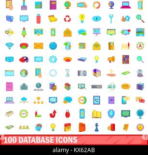 100 database icons set, cartoon style Stock Vector Image & Art - Alamy