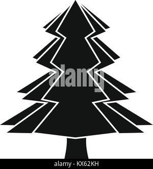 Fir tree icon, simple style Stock Vector