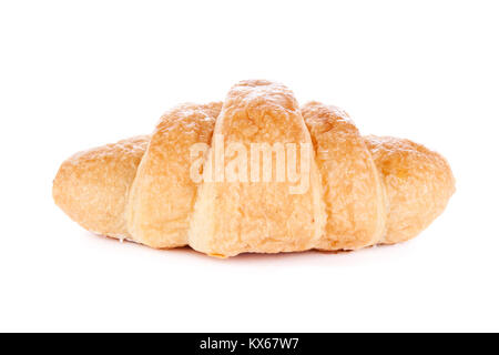 large,  fresh butter croissant isolated on white background Stock Photo