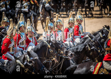 Trooping The Colour rehearsals 2017 at Horse Guards Parade in London Stock Photo