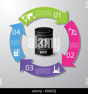 Industrial concept info graphic design,clean vector Stock Vector