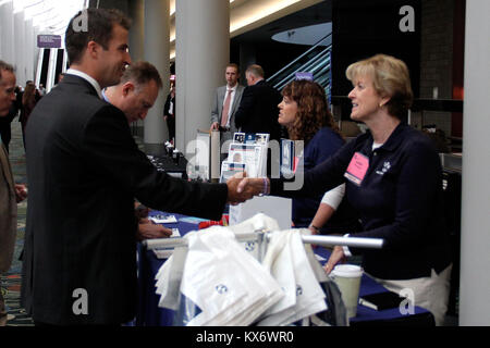 A 'Hiring Our Heroes' job fair was held April 17 at the Salt Palace Convention Center. The fair is one in a series of events to asssist military veterans and spouses to obtain employment or upgrade their current job situation. Photo by Lt. Col Hank McIntire Stock Photo