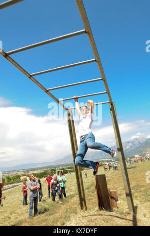 Freedom Academy delegates maneuver obstacles at the Salt Lake City ...
