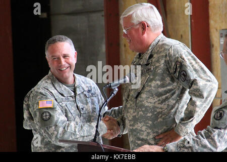 CW5 Gary Wallin Retires from the Utah Army National Guard after 40 Years Stock Photo