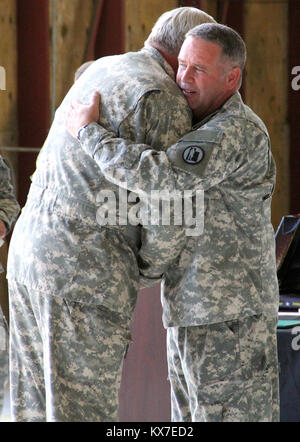 CW5 Gary Wallin Retires from the Utah Army National Guard after 40 Years Stock Photo