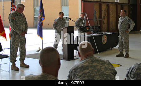 CW5 Gary Wallin Retires from the Utah Army National Guard after 40 Years Stock Photo