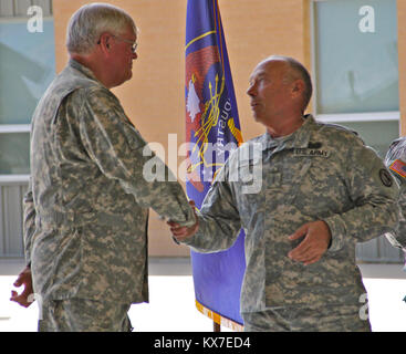 CW5 Gary Wallin Retires from the Utah Army National Guard after 40 Years Stock Photo