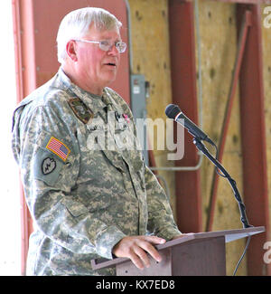 CW5 Gary Wallin Retires from the Utah Army National Guard after 40 Years Stock Photo