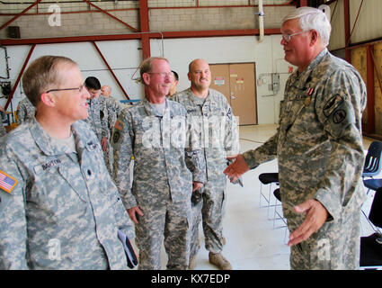 CW5 Gary Wallin Retires from the Utah Army National Guard after 40 Years Stock Photo