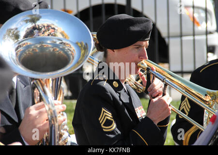 Photos by:  Capt. Ryan Sutherland  Fort Douglas, Utah - Brig. Gen. Dallen Atack and members of the Utah National Guard's 23rd Army Band participated in the Utah Fallen Warrior Memorial held Oct. 21, 2013, at the Fort Douglas Military Museum. Stock Photo