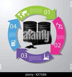 Industrial concept info graphic design,clean vector Stock Vector