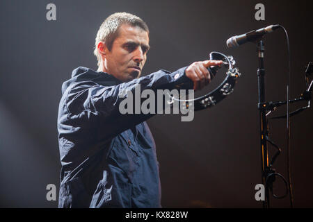 Liam Gallagher performs at the Alexandra Palace  Featuring: Liam Gallagher Where: London, United Kingdom When: 08 Dec 2017 Credit: Ricky Swift/WENN.com Stock Photo