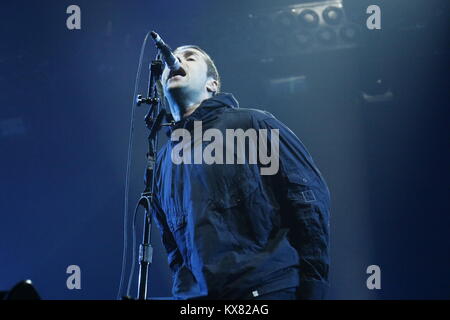 Liam Gallagher performs at the Alexandra Palace  Featuring: Liam Gallagher Where: London, United Kingdom When: 08 Dec 2017 Credit: Ricky Swift/WENN.com Stock Photo