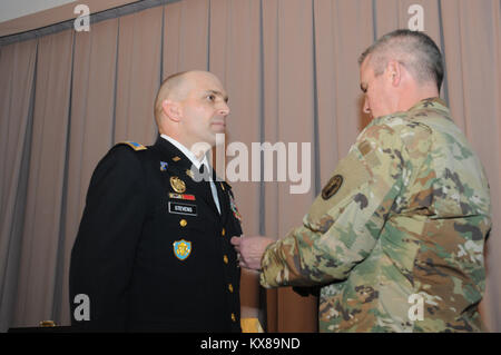 COL Steve Stevens' retirement ceremony 2-3-2017 Stock Photo