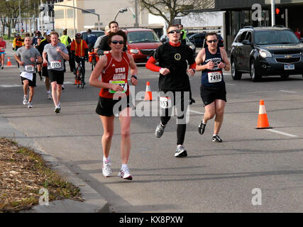 US military sports day marathon Stock Photo