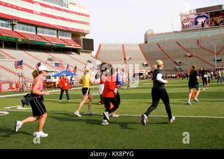 US military sports day marathon Stock Photo