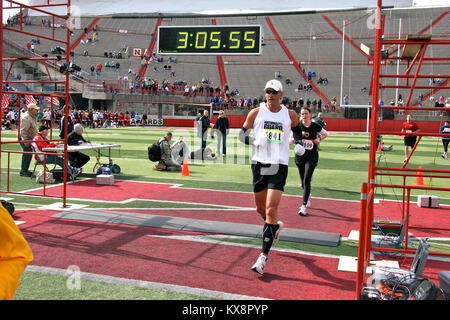 US military sports day marathon Stock Photo