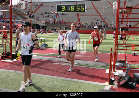 US military sports day marathon Stock Photo