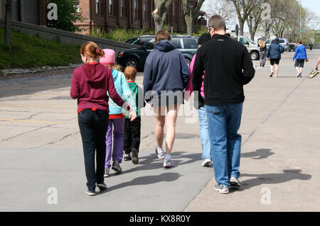 US military sports day marathon Stock Photo