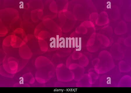 Saturated St. Valentine's day background with vivid hearts Stock Vector