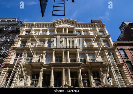 The facade of a building in Chelsea in New York is torn off during ...