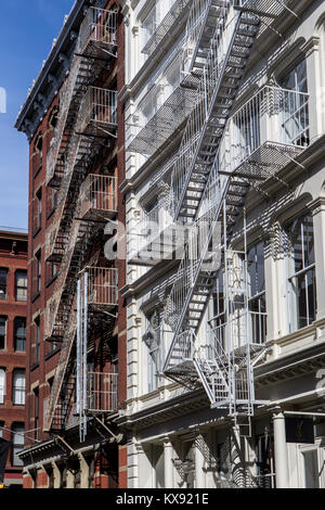 Buildings in the iron district of Chelsea, NY Stock Photo