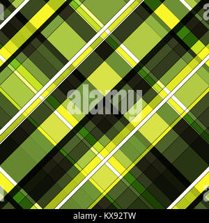 yellow and black checked diagonal striped pattern background Stock Photo