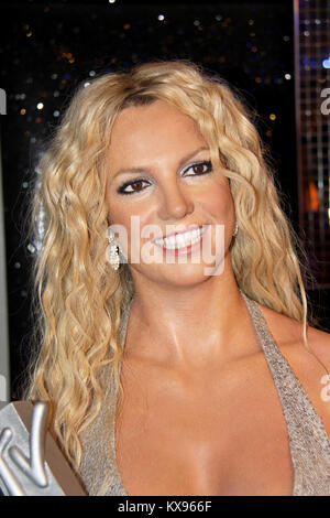 London, - United Kingdom, 08, July 2014. Madame Tussaud's in London.  Waxwork statue of Britney Spears. Created by Madam Tussaud's in 1884, Stock Photo