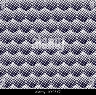abstract halftone hexagon pattern seamless background vector Stock Vector