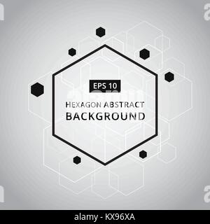 Vector abstract background with hexagon Stock Vector