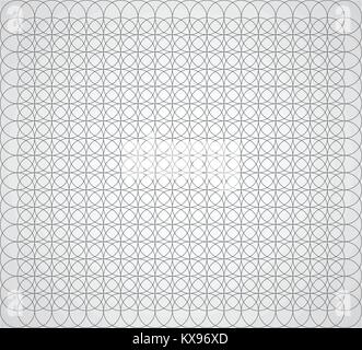 Seamless geometric pattern of circles on a white background vector Stock Vector