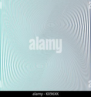 blue Stripes. Vertical wave Curved Lines . background abstract pattern Stock Vector