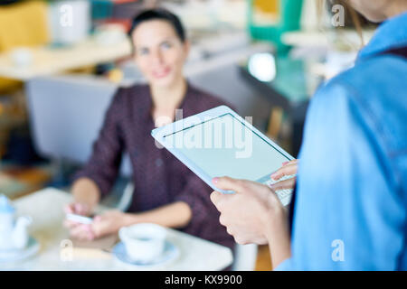Waitress Taking Order Stock Photo