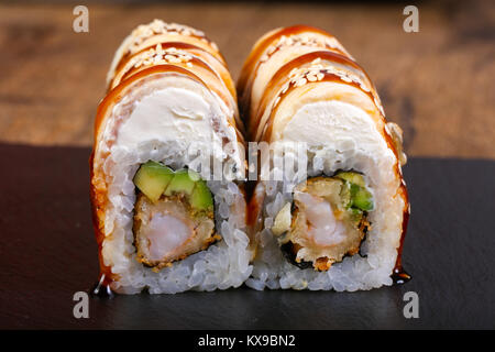 Tradittional Japan Eel roll Stock Photo