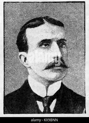 Augusto B. Leguía, former president of Peru, is depicted in this image ...