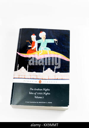 The Arabian Nights, Tales of 1001 Nights, volume 1, Penguin Classics book  Stock Photo - Alamy