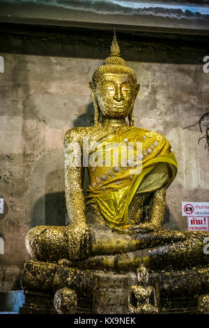 Statue of Buddha, Ordination Hall, Bang Kung Camp, Samut Songkhram, Thailand.