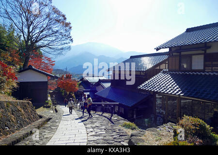 Magome (post station 43 on the Nakasendo Way) Stock Photo