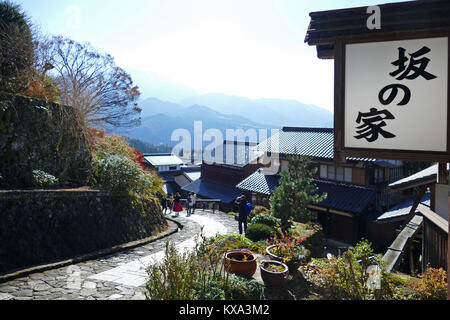 Magome (post station 43 on the Nakasendo Way) Stock Photo