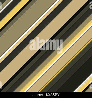 brown cream and black striped diagonal row pattern background Stock Photo