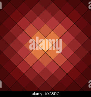 red orange and brown checkered background pattern Stock Photo